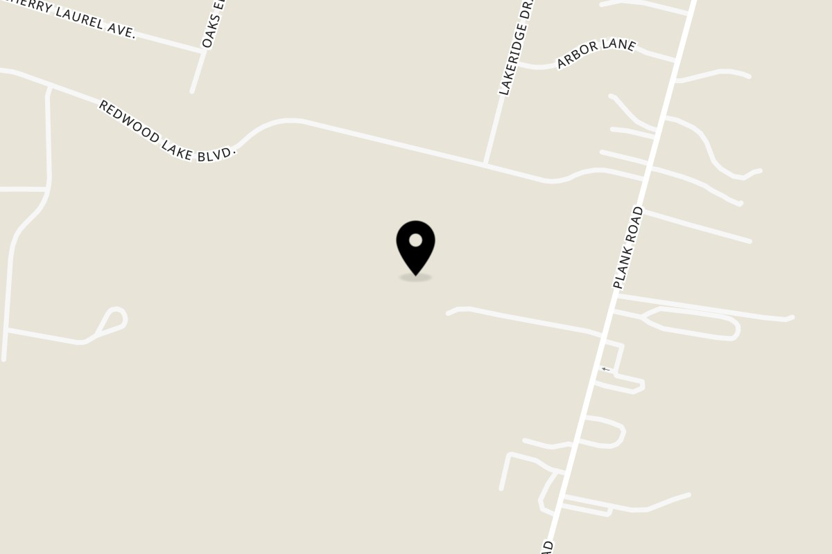 Map showing the location of The Spicy Nacho on 20555 Plank Rd in Zachary